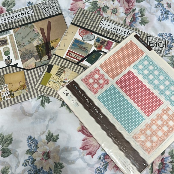 Scrapbook Assorted Paper Packs - Green, Blue, Brown New with tags 12 x 12 - Picture 4 of 4